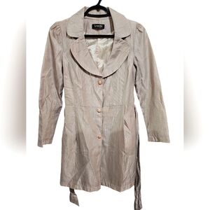 Women's Pale Pink Trench Coat – Fits XS